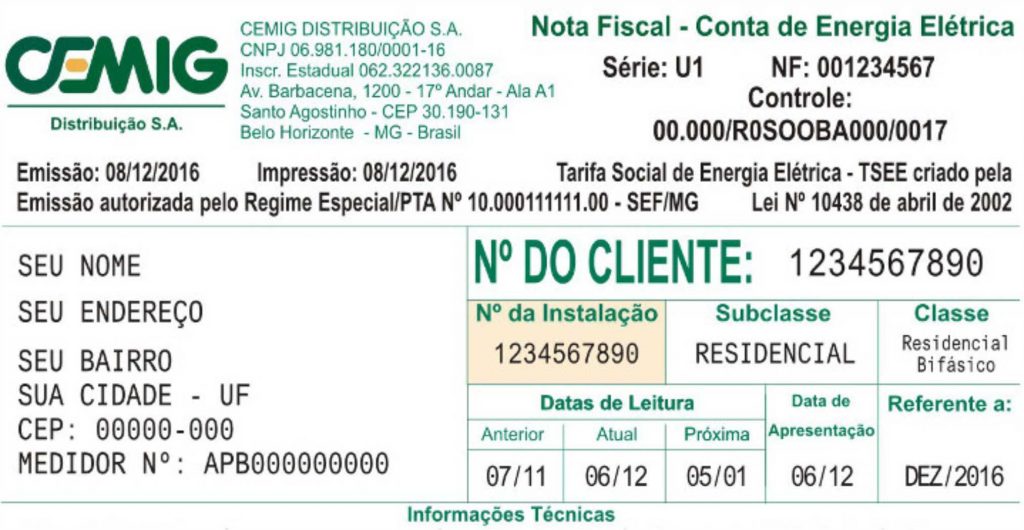 Conheça As Informações Disponíveis Na Conta De Energia Elétrica Da ...