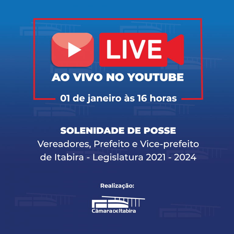 Assista a Posse do Prefeito e Vereadores de Itabira agora