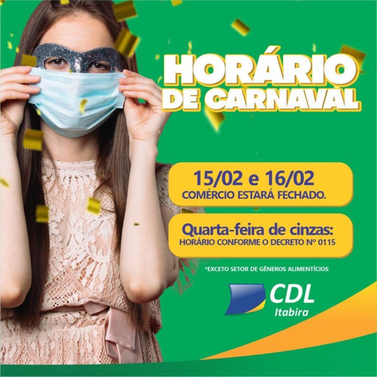 CDL mantém fechamento de comércio no Carnaval