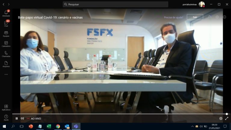 Fundação São Francisco Xavier e Usiminas alertam em Live sobre cenário e vacinação contra Covid-19