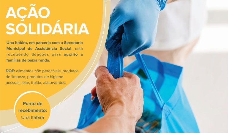 Una Itabira e Prefeitura promovem “Dia D” para arrecadar donativos para famílias em situação de risco