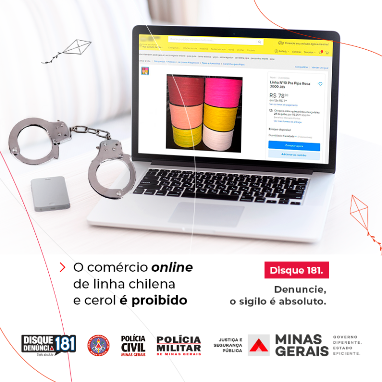 Estado lança campanha para alertar sobre riscos do cerol e da linha chilena