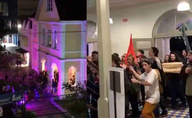 Em nota, igreja de Joinville nega invasão de manifestantes da esquerda