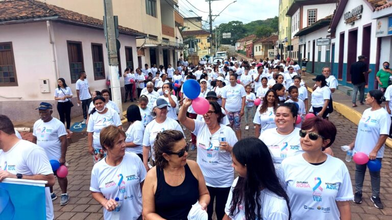 Saúde reúne dezenas de pessoas em caminhada pela vida