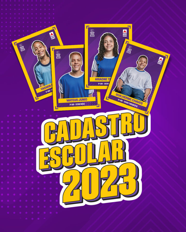 Já começou o Cadastro Escolar 2023 para estudar na rede pública de ensino de Minas