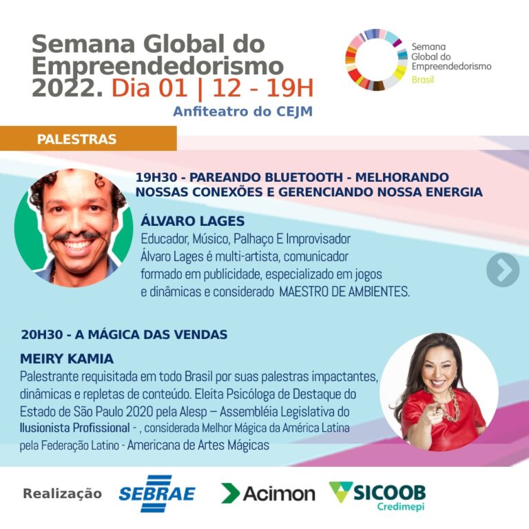 Inscrições abertas para palestras gratuitas sobre empreendedorismo em João Monlevade