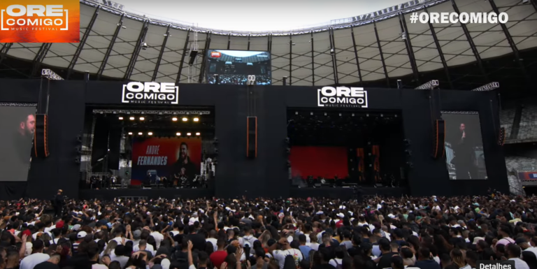 Ore Comigo -maior evento evangélico do país, levou milhares de pessoas ao Mineirão em Belo Horizonte