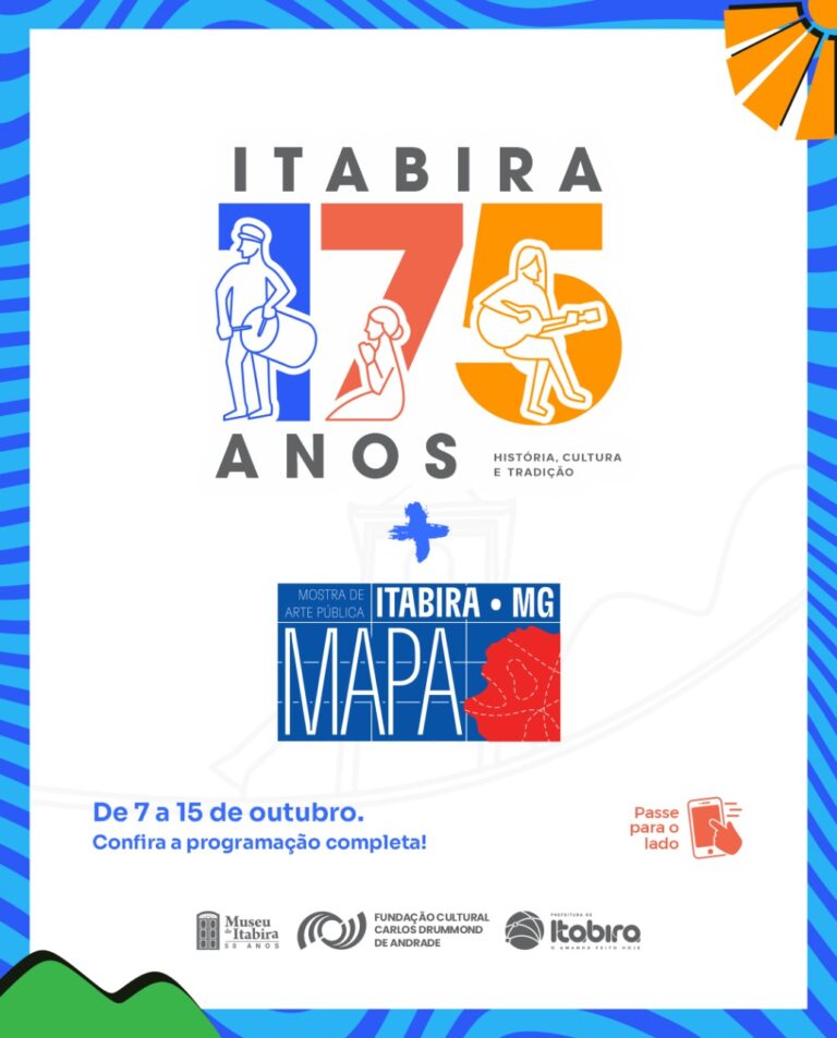 Itabira celebra 175 anos com festividades tradicionais e mostra inédita de artes urbanas
