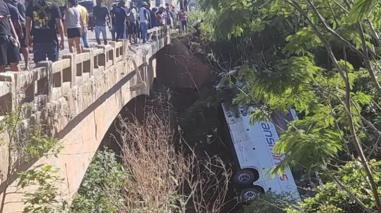 Acidente entre ônibus e caminhonete deixou ao menos 8 mortos em Minas