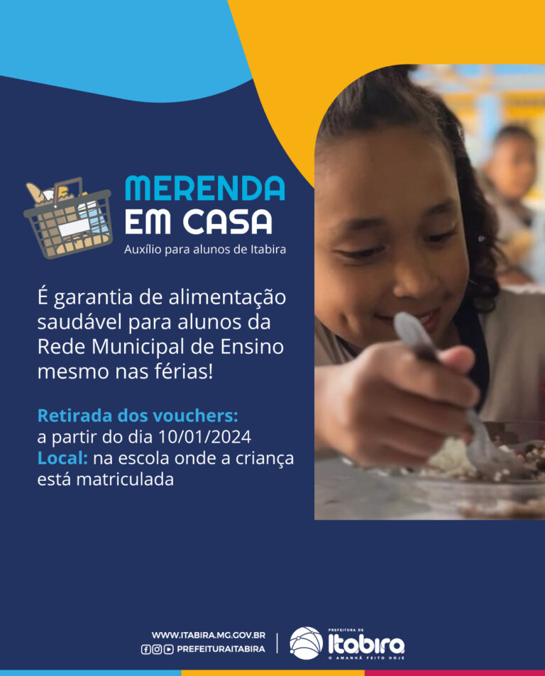 Kit Merenda em Casa será distribuído para cerca de 10 mil alunos da Rede Municipal