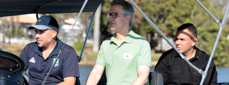 Governador acompanha treino da Seleção Brasileira de Canoagem antes do embarque para os Jogos de Paris