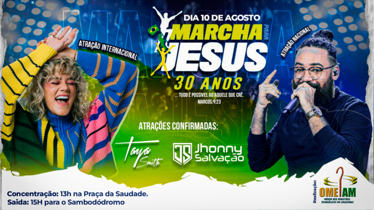 Marcha para Jesus de Manaus terá Taya Smith da Hillsong como atração internacional