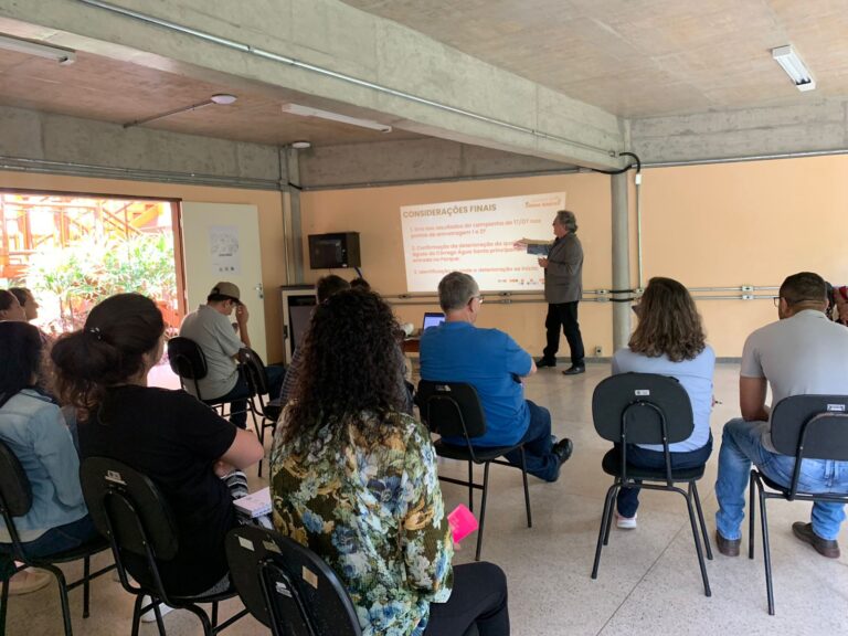 Equipe técnica discute plano de ação para diminuir os efeitos das ações humanas na qualidade da água no Parque da Água Santa