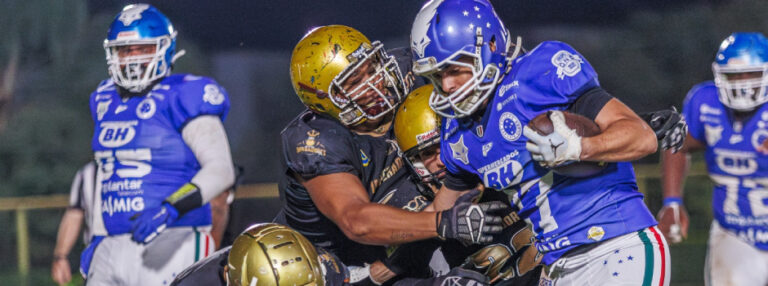 Com apoio do Estado, final da primeira fase do campeonato estadual de futebol americano é disputada neste sábado