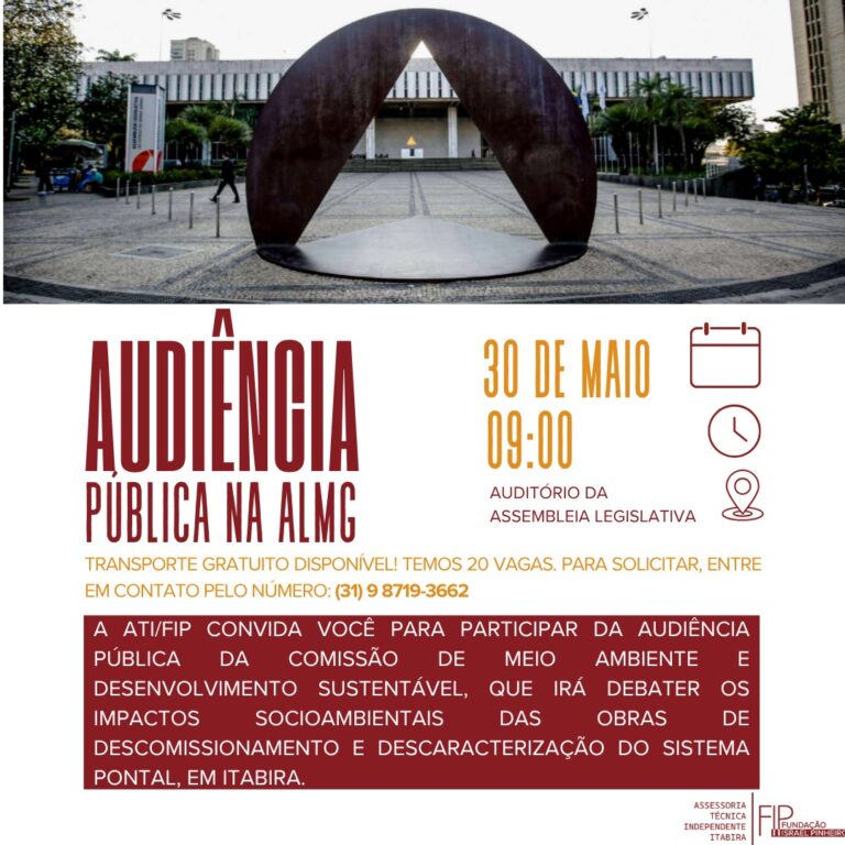 Comissão de Atingidos do Sistema Pontal participa de audiência pública na Assembleia Legislativa