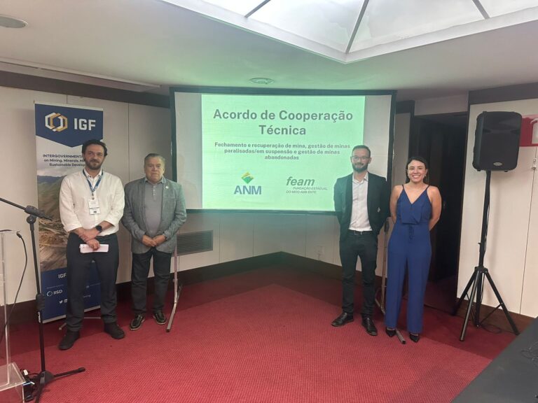 Fundação Estadual do Meio Ambiente firma acordo firmado com a ANM focado no fechamento de minas