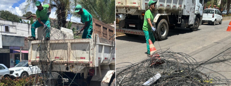 Cemig já retirou mais de 16 toneladas de cabos irregulares de telecomunicação em postes em 2025