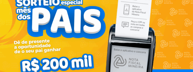 Prêmio será sorteado no dia 25/8 para consumidores que pedem o CPF na nota fiscal