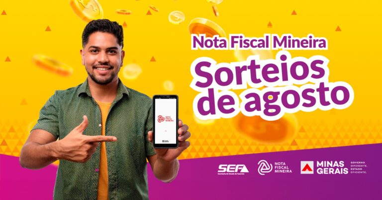 Nota Fiscal Mineira vai pagar mais de meio milhão de reais em agosto