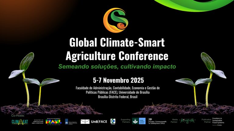 Evento global reunirá autoridades e instituições em Brasília para impulsionar a agricultura inteligente antes da COP30