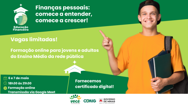 Educação Financeira é tema de curso on-line oferecido pela Cemig para jovens e adultos